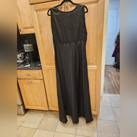 BLACK TAPE Womens Black Unlined Sleeveless Maxi Cocktail Shift Dress XL NWT - Picture 9 of 11